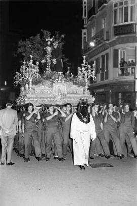 Semana Santa de Málaga. Nuestro Padre Jesús del Prendimiento. Domingo de Ramos. Marzo de 1972. Es...