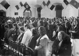 Cárcel de mujeres. Presas de la Guerra Civil Española. Hacia 1940. Málaga. España.