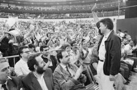 Mitin de Felipe Gonzalez. Elecciones andaluzas de 1990. Plaza de Toros de la Malagueta. Junio, 19...