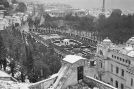 Málaga nevada. Vistas desde la Alcazaba. Febrero de 1954. España-05