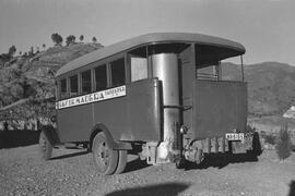 Autobús movido por gasógeno. Empresa Taillefer. 1949. Málaga, España.