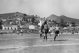 Málaga. Fútbol en los Baños del Carmen. 31 de marzo de 1940. Málaga, España.