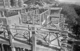 Construcción del Palacio de Diputación. 1954, diciembre. Málaga. España.