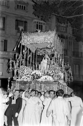 Semana Santa de Málaga. María Santísima del Rocío. Martes Santo. Marzo de 1972. España.