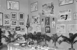 Exposición de trabajos de aprendices del Frente de Juventudes en Ronda. Málaga. Febrero de 1954. ...
