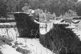 Málaga nevada. Jardines de Pedro Luis Alonso. Febrero de 1954. España-04