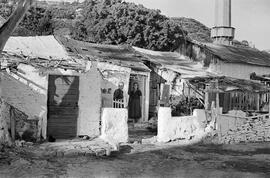 Casas de pescadores. Barrio de la Malagueta. Octubre de 1954. Málaga, España.