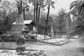 Málaga nevada. El Parque. Febrero de 1954. España-09