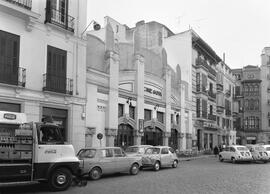 Cine Goya, plaza de Uncibay. Abril de 1967. Málaga, España. 01