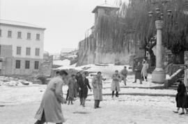 Málaga nevada. La Alcazaba. Febrero de 1954. España-11