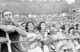 Ava Gardner en la plaza de toros de La Malagueta. Agosto de 1960. Málaga, España.