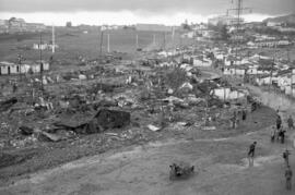 Viviendas derribadas en el Arroyo de El Cuarto tras las inundaciones de 4 de diciembre de 1958. D...