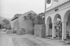 Barrio de El Palo. Carretera de Almería. A la derecha, puesto de arbitrios municipales o fielato....