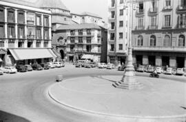 Plaza de la Constitución. El Sonajero. Agosto de 1959. Málaga, España.