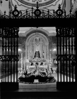 Semana Santa de Málaga. Cristo de la Buena Muerte. Iglesia de Santo Domingo. España.
