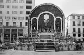 Celebración del Día del Corpus Christi. Alameda Principal.  Junio de 1958. Málaga. España
