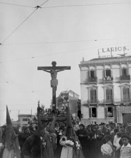 Semana Santa de Málaga. Santísimo Cristo de Ánimas de Ciegos (Fusionadas). Jueves Santo. 1935. Es...