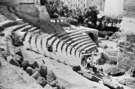 Teatro Romano. Septiembre de 1960. Málaga. España.