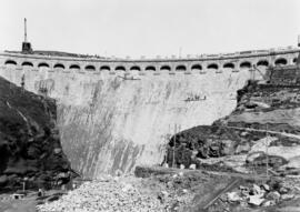 Construcción del pantano del Chorro. Hacia 1921. Málaga, España. Fondo Bienvenido-Arenas 01