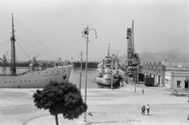 Puerto de Málaga. 1959, julio. España.