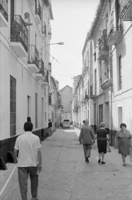Calle Huerta del Obispo, barrio de El Perchel. 1971. Málaga, España.