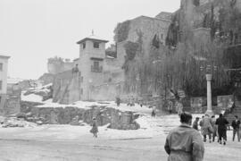 Málaga nevada. La Alcazaba. Febrero de 1954. España-10