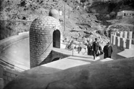 Indalecio Prieto en la presa del embalse del Gaitanejo. Enero de 1932. (Málaga, España). Fondo Bi...