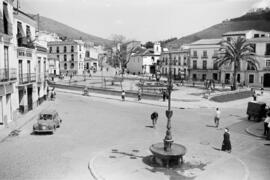Málaga. Plaza de la Victoria. Abril de 1960. Málaga. España