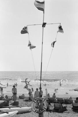Playas de Torremolinos. Agosto, 1974. Málaga. España.