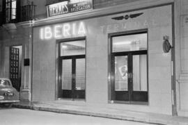 Iberia. Lineas aéreas españolas. Abril de 1954. Málaga. España.