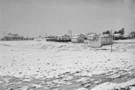 Málaga nevada. En el entorno del Hospital Carlos Haya. Febrero de 1954. España-06
