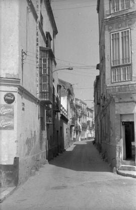 Calle Santa Rosa, barrio de El Perchel. 1971. Málaga, España.