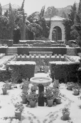 Málaga nevada. La Alcazaba. Febrero de 1954. España-06
