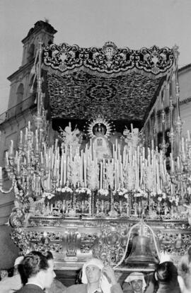 Semana Santa de Málaga. María Santísima de la Paz. Domingo de Ramos. Marzo de 1959. España