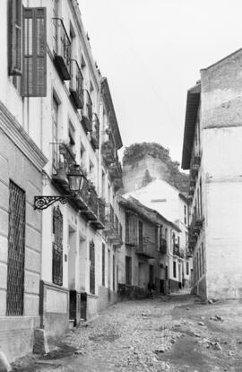 Calle Pozo del Rey. Hacia 1940. Málaga, España.