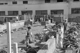 Construcción de la Escuela de Formación Profesional Francisco Franco. Diciembre de 1952. Málaga, ...