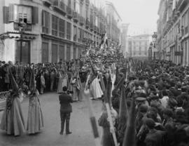 Semana Santa de Málaga. Jesús Nazareno del Paso saliendo de calle Larios. España-01