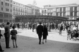 Plaza de la Constitución. Noviembre de 1959. Málaga, España