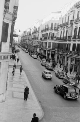 Calle Larios. Febrero de 1960. Málaga, España.