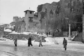 Málaga nevada. La Alcazaba. Febrero de 1954. España-09