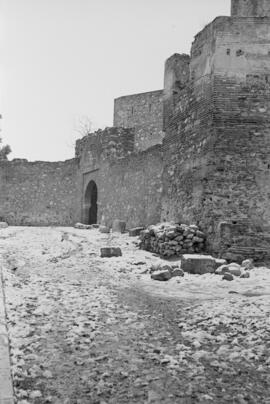 Málaga nevada. La Alcazaba. Febrero de 1954. España-01