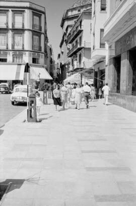 Plaza de la Constitución. Agosto de 1960. Málaga, España