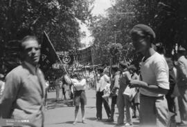 Manifestación en el Parque de Málaga. Hacia 1936. España