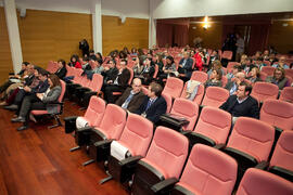 Asistentes a la inauguración de la reunión de la Conferencia de Decanos de Economía y Empresa. Ed...