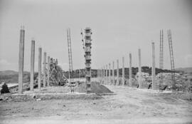 Construcción de la fábrica de Amoniaco Español. Carretera de Cártama. Mayo, 1963.