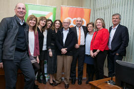 Foto de grupo tras la conferencia de Cristóbal Montoro. XII Jornadas Andaluzas de Enseñanza de Ec...