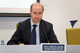 Félix García Lausín. Designación de nueva sede y clausura del X Pleno del Consejo Universitario I...