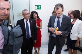 Visita del ministro de Ciencia, Innovación y Universidades, Pedro Duque. Edificio del Rectorado. ...