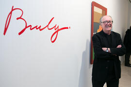 Aurelio Díaz, Buly, en la Inauguración de su exposición "Inventario". Centro de Arte Co...