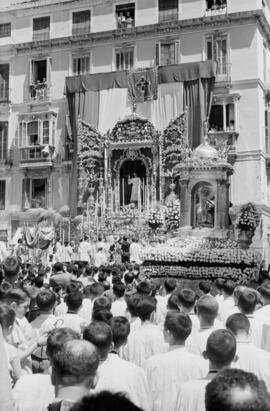 Málaga. Procesión del Corpus Christi. Junio de 1963